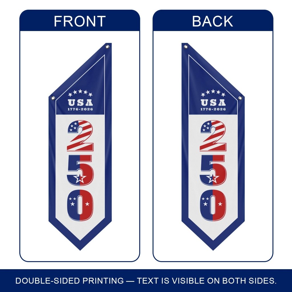 America 250 Banner 1776–2026 Unique Patriotic Porch Flag(Flag Only)
