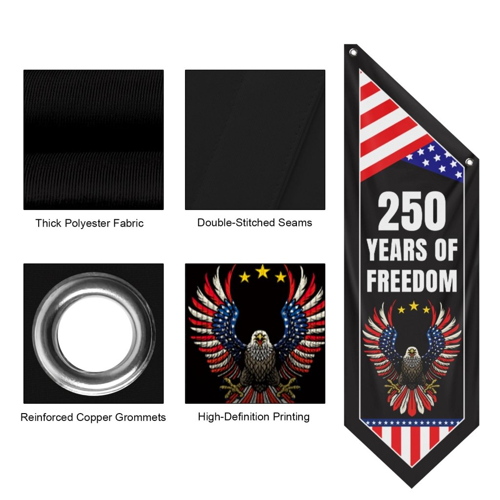 America 250 Eagle Banner 1776–2026 Patriotic Porch Flag(Flag Only)
