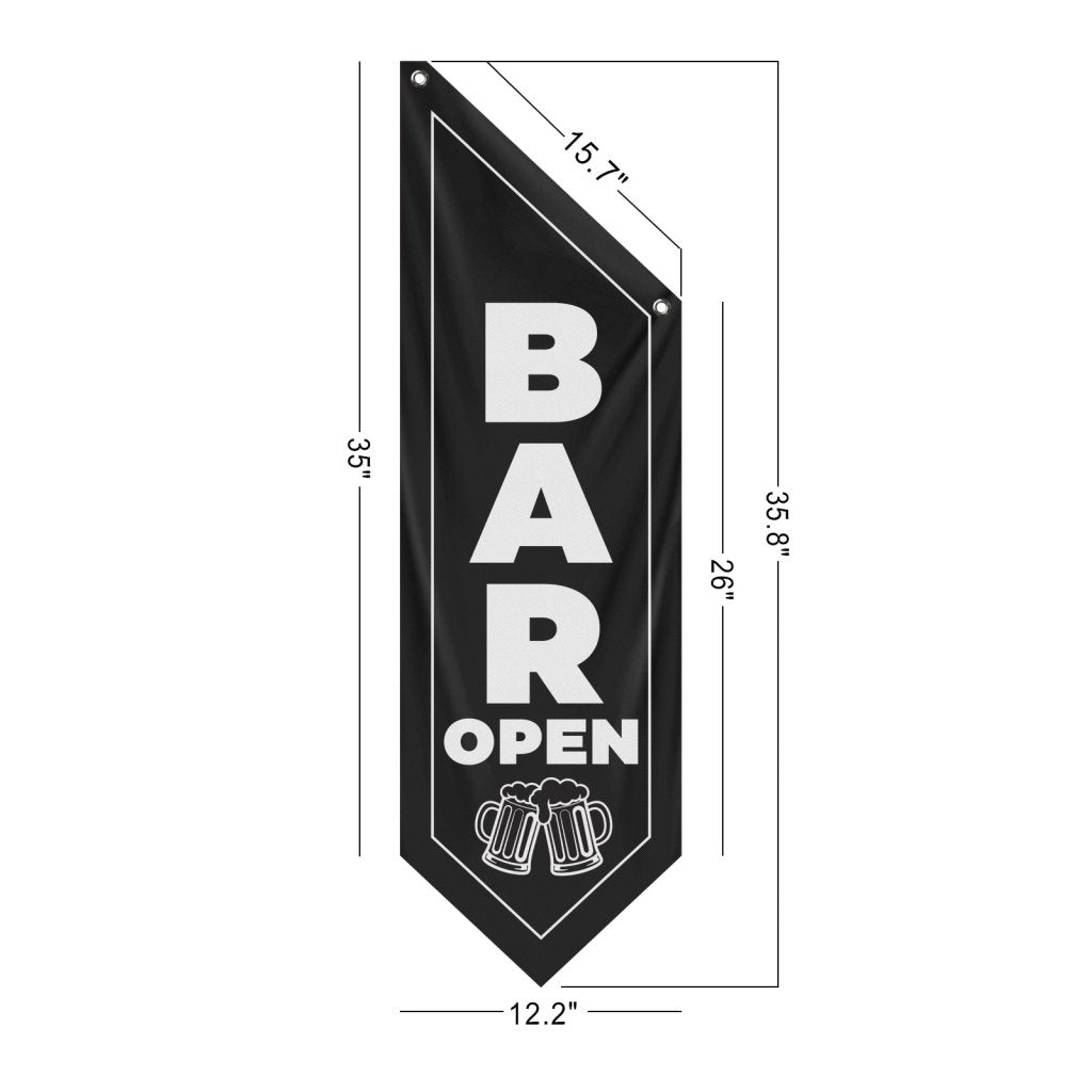 Bar Open Wall Banner, for Rooftop Bars & Lounges (Flag Only)