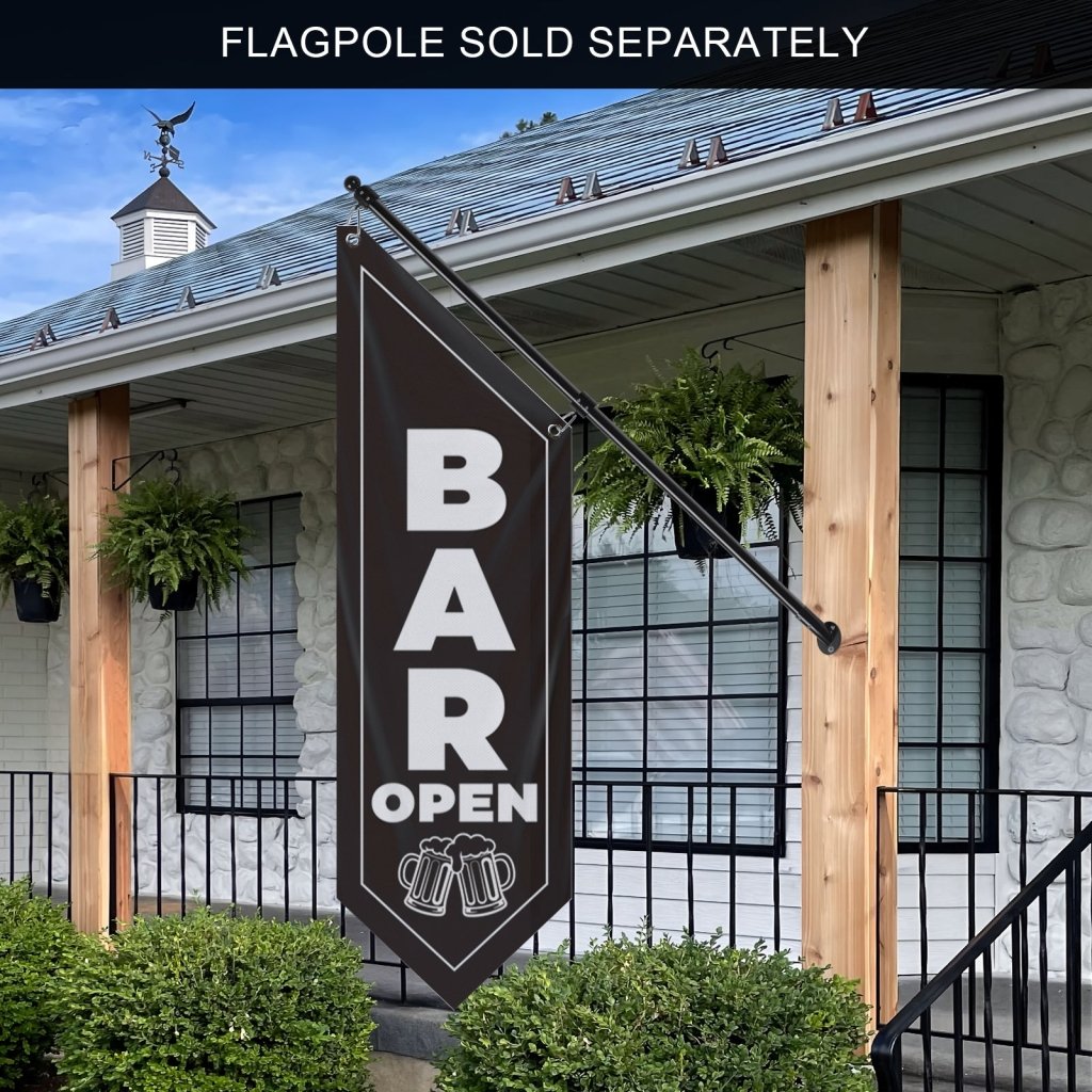 Bar Open Wall Banner, for Rooftop Bars & Lounges (Flag Only)
