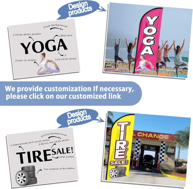 Barber Shop Flag - 11FT Barbershop - 1 Advertising Swooper Flag Fit 15FT Flagpole (Flagpole Not Included 4.3)