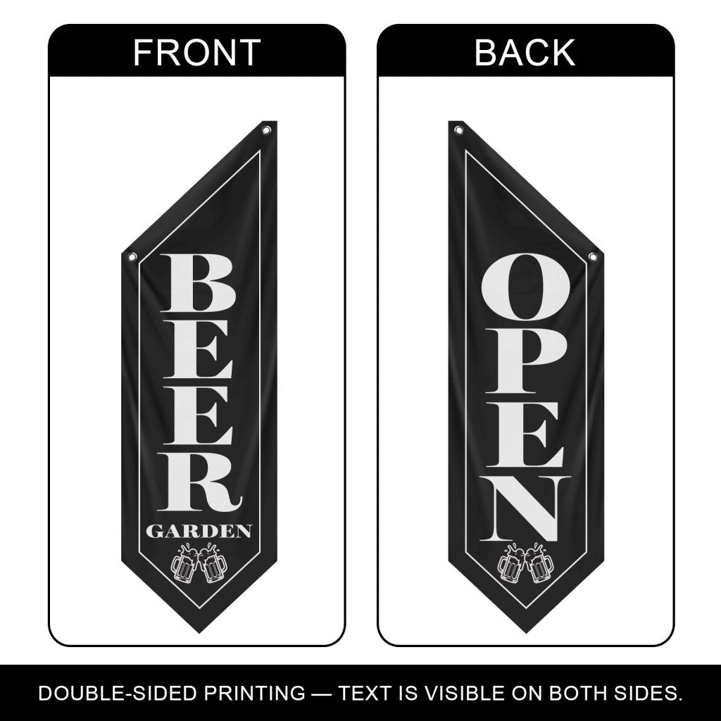 Beer Garden Open Double - Sided Wall Banner(Flag Only)