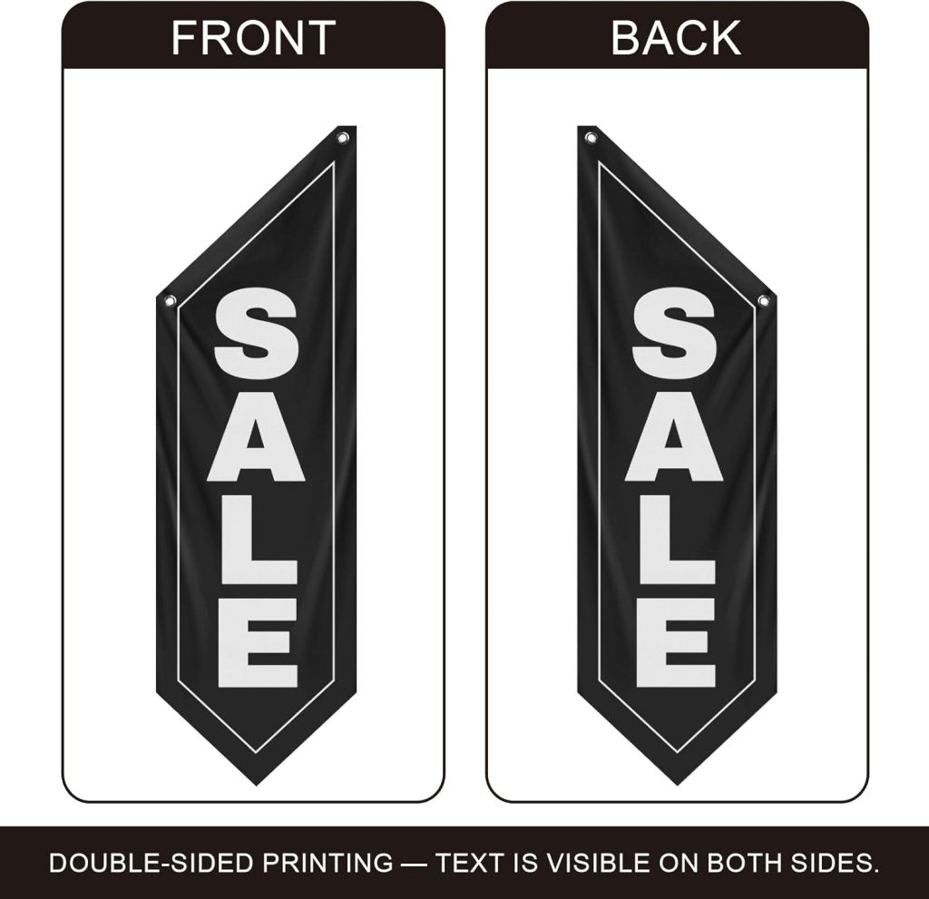 Black Sale Wall - Mounted Flag, Double - Sided Three - ply (Flag Only)