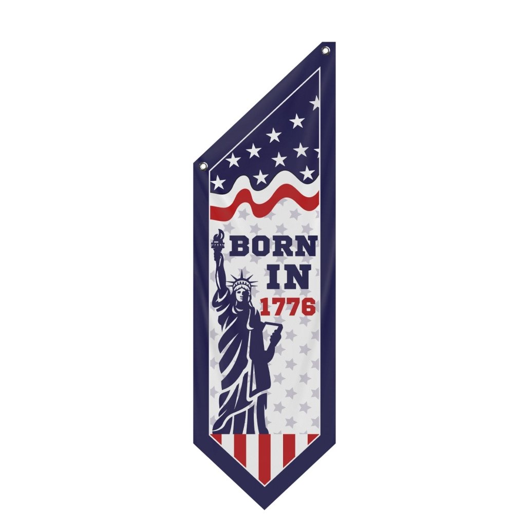 Born in 1776 Patriotic Porch Banner, America 250 Flag Decor(Flag Only)