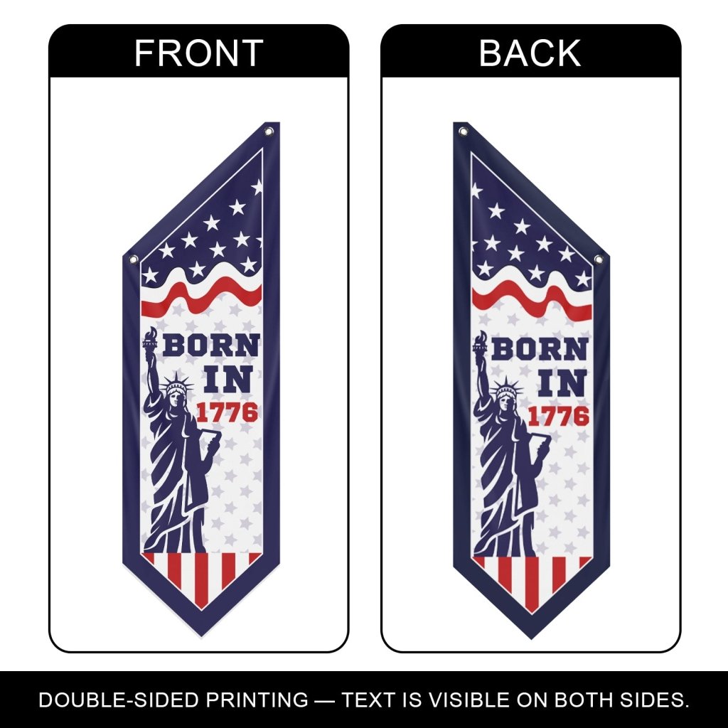 Born in 1776 Patriotic Porch Banner, America 250 Flag Decor(Flag Only)