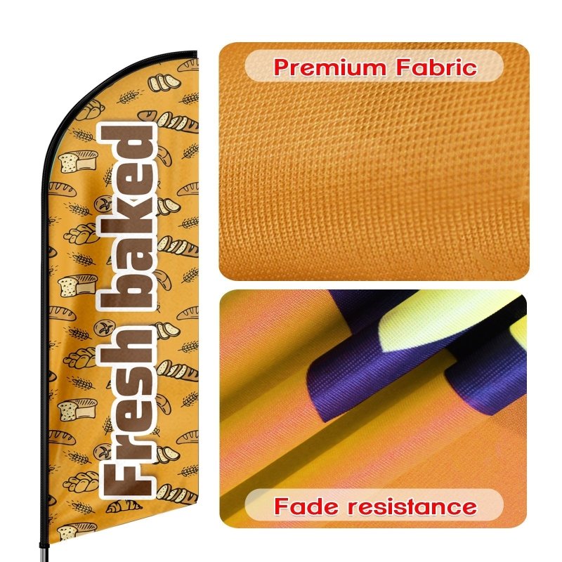 Bread Flag - 8FT Bread03 Advertising Swooper Flag (Flagpole Not Included 3.4)