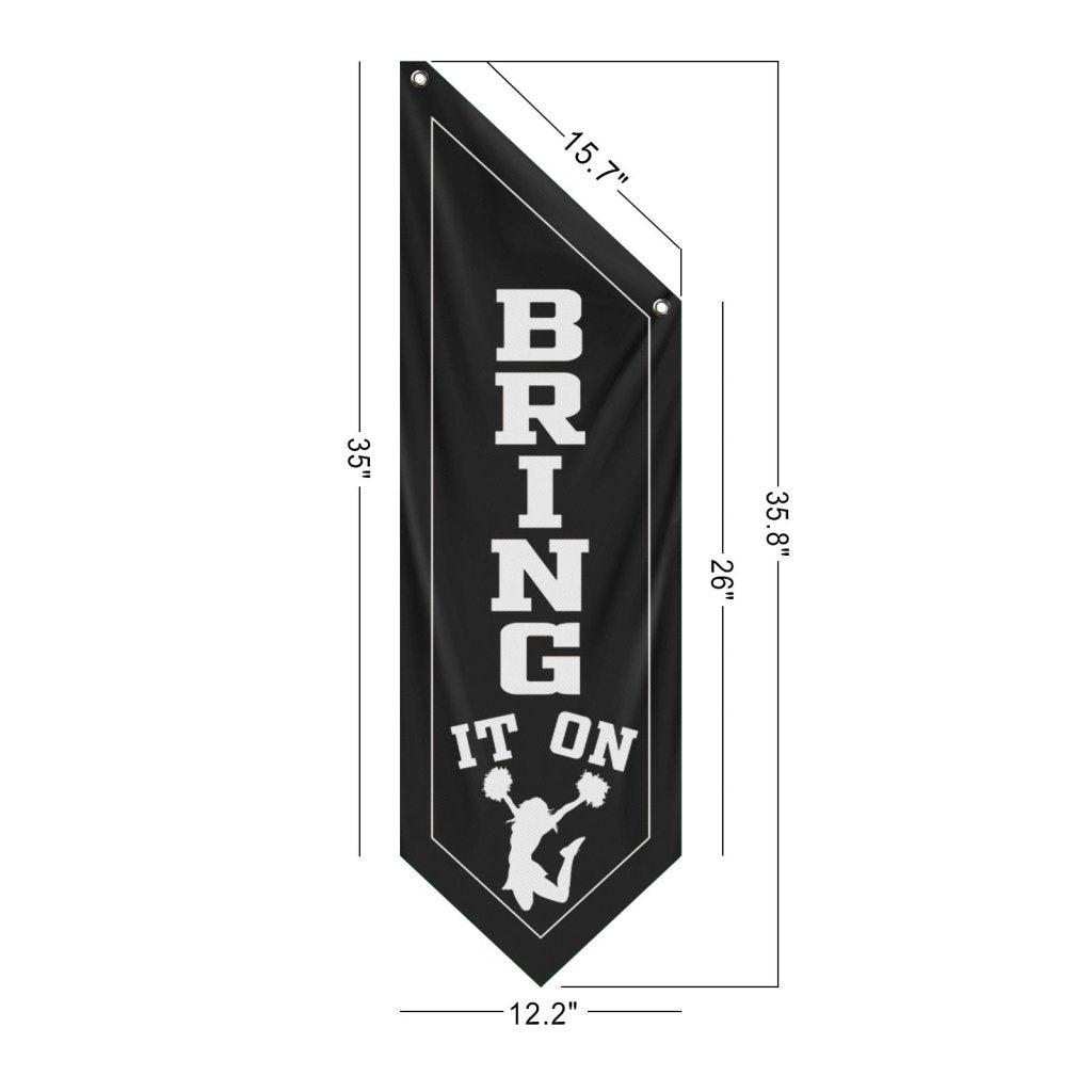 Bring It On Decorative Wall Flag, Soccer Fan Banner, (Flag Only)