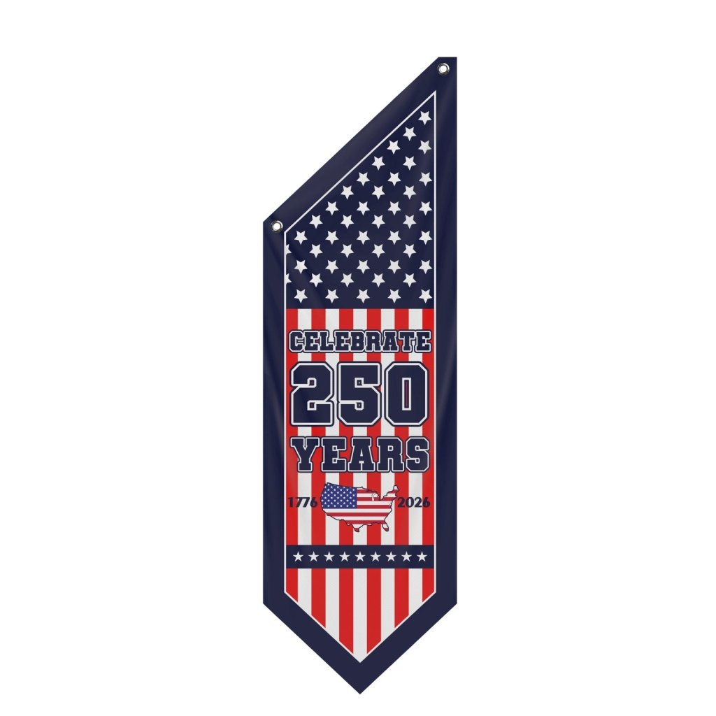Celebrate 250 Years Banner America 1776–2026 Porch Flag(Flag Only)
