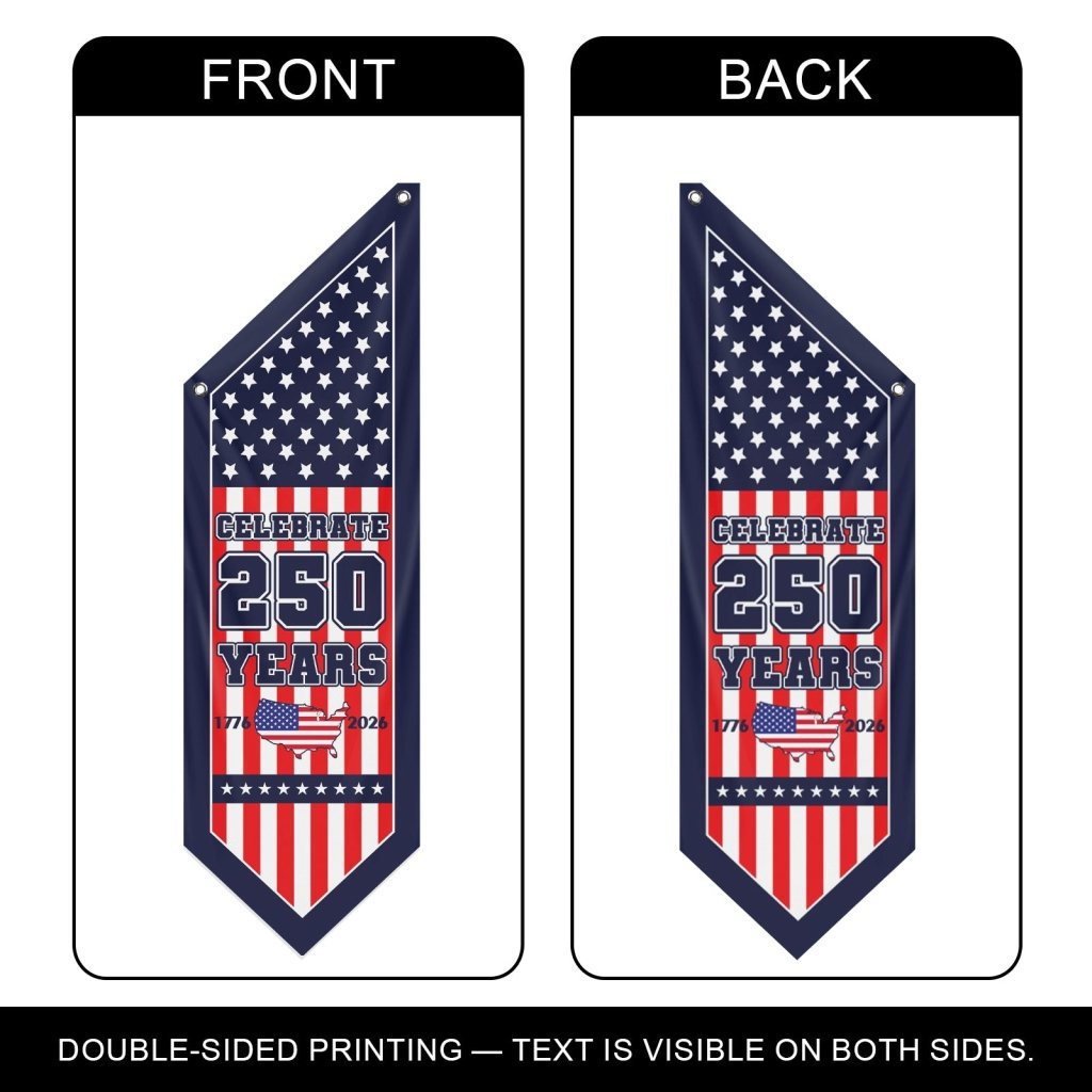 Celebrate 250 Years Banner America 1776–2026 Porch Flag(Flag Only)