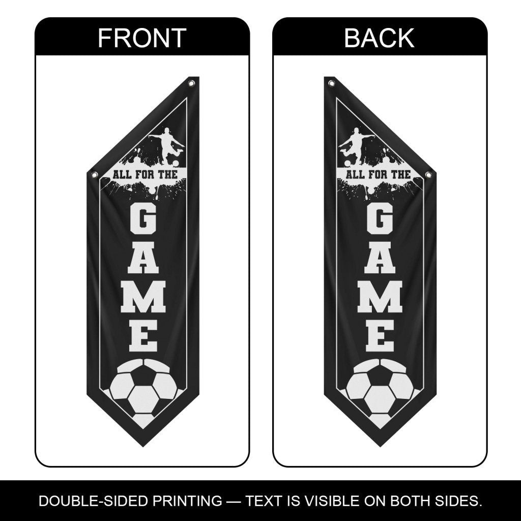 Celebrate Soccer with All For Wall Flag,Black (Flag Only)