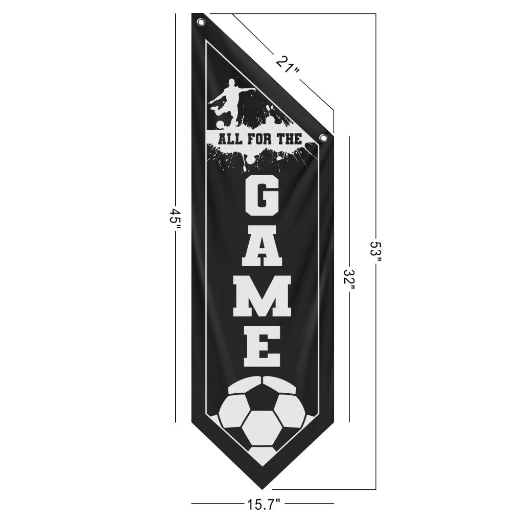 Celebrate Soccer with All For Wall Flag,Black (Flag Only)
