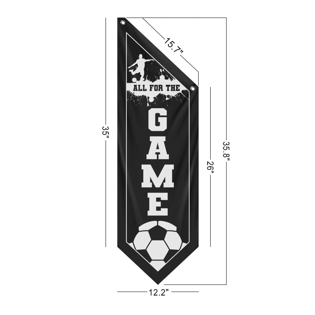 Celebrate Soccer with All For Wall Flag,Black (Flag Only)