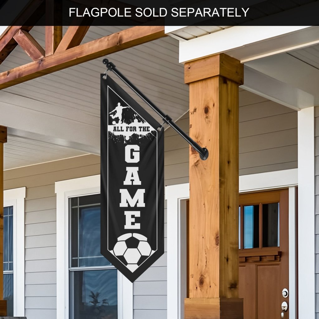 Celebrate Soccer with All For Wall Flag,Black (Flag Only)