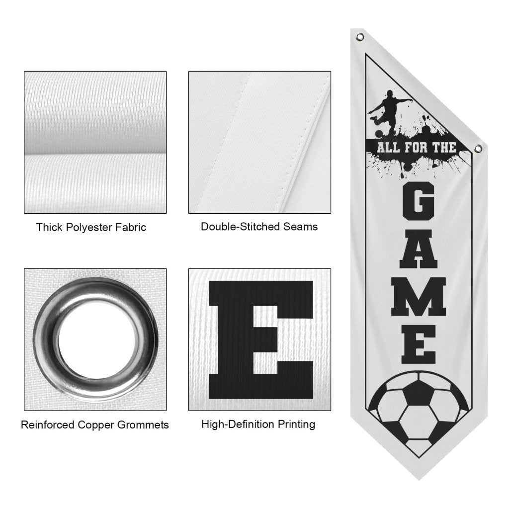 Celebrate Soccer with All For Wall Flag,White (Flag Only)