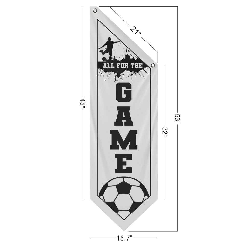 Celebrate Soccer with All For Wall Flag,White (Flag Only)