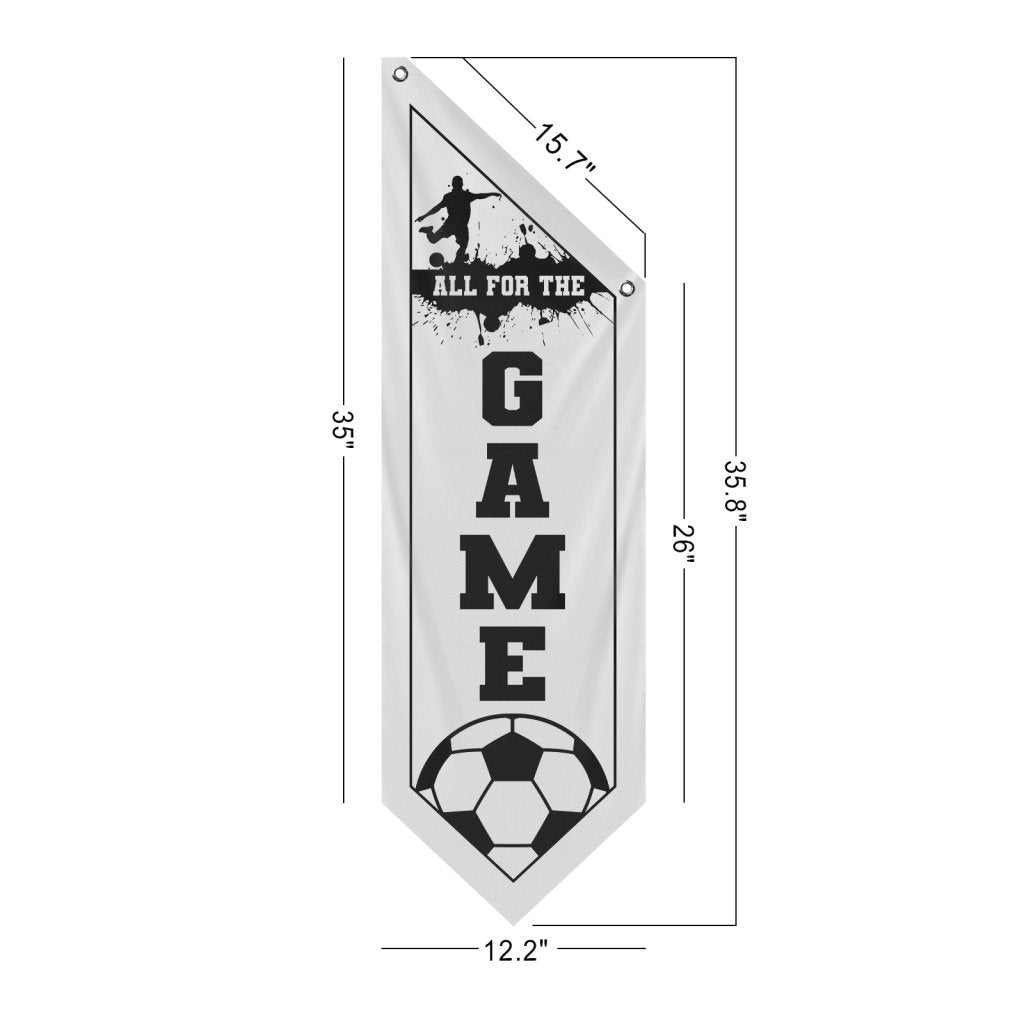 Celebrate Soccer with All For Wall Flag,White (Flag Only)