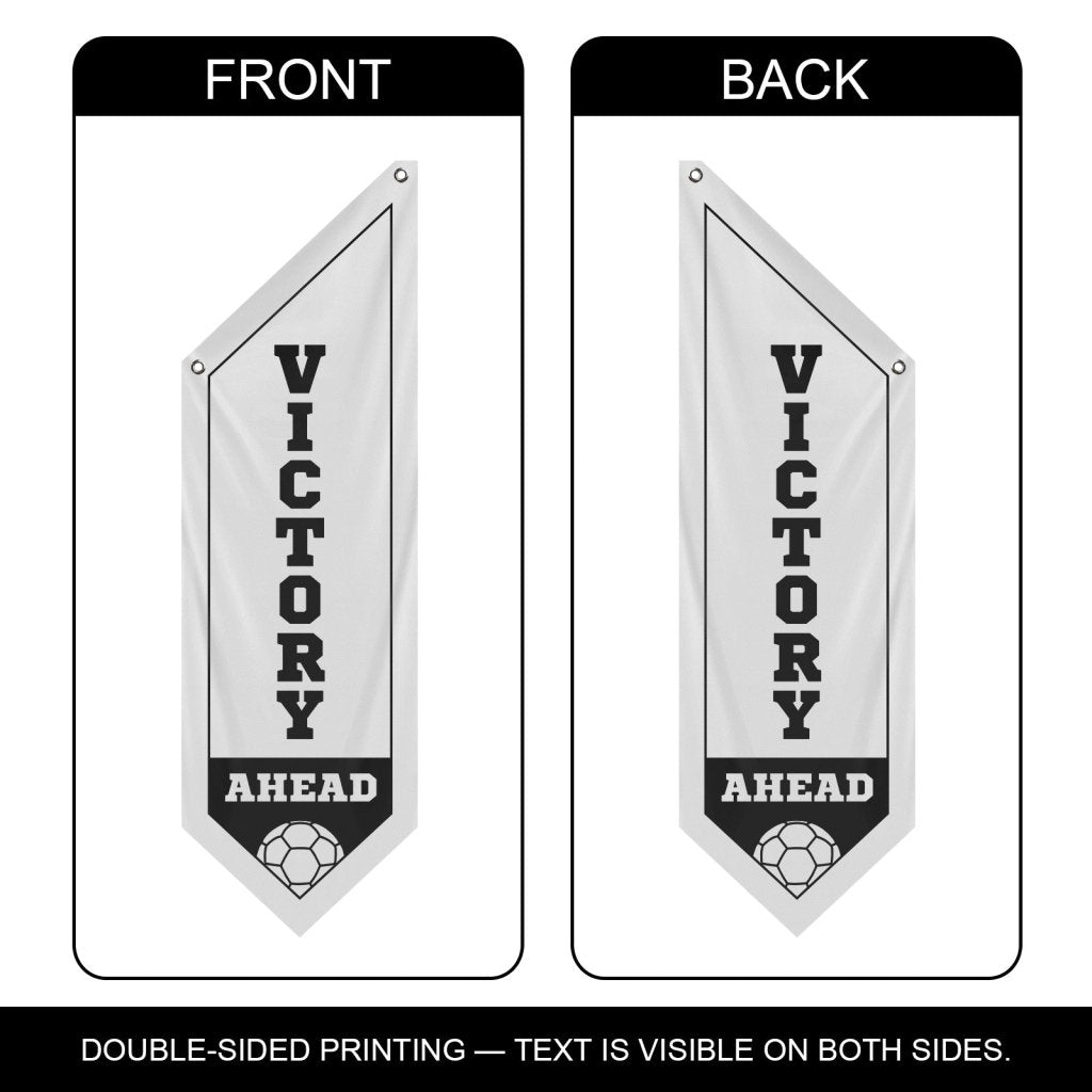 Celebrate Soccer with Victory Ahead Wall Flag, White (Only Flag)