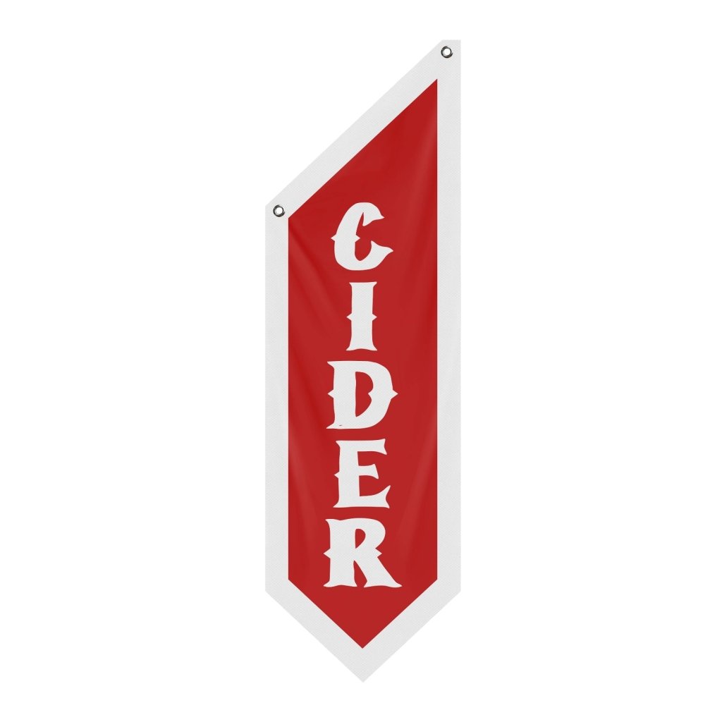 Cider Flag, Double - Sided Thick Polyester Banner – Red (Flag Only)
