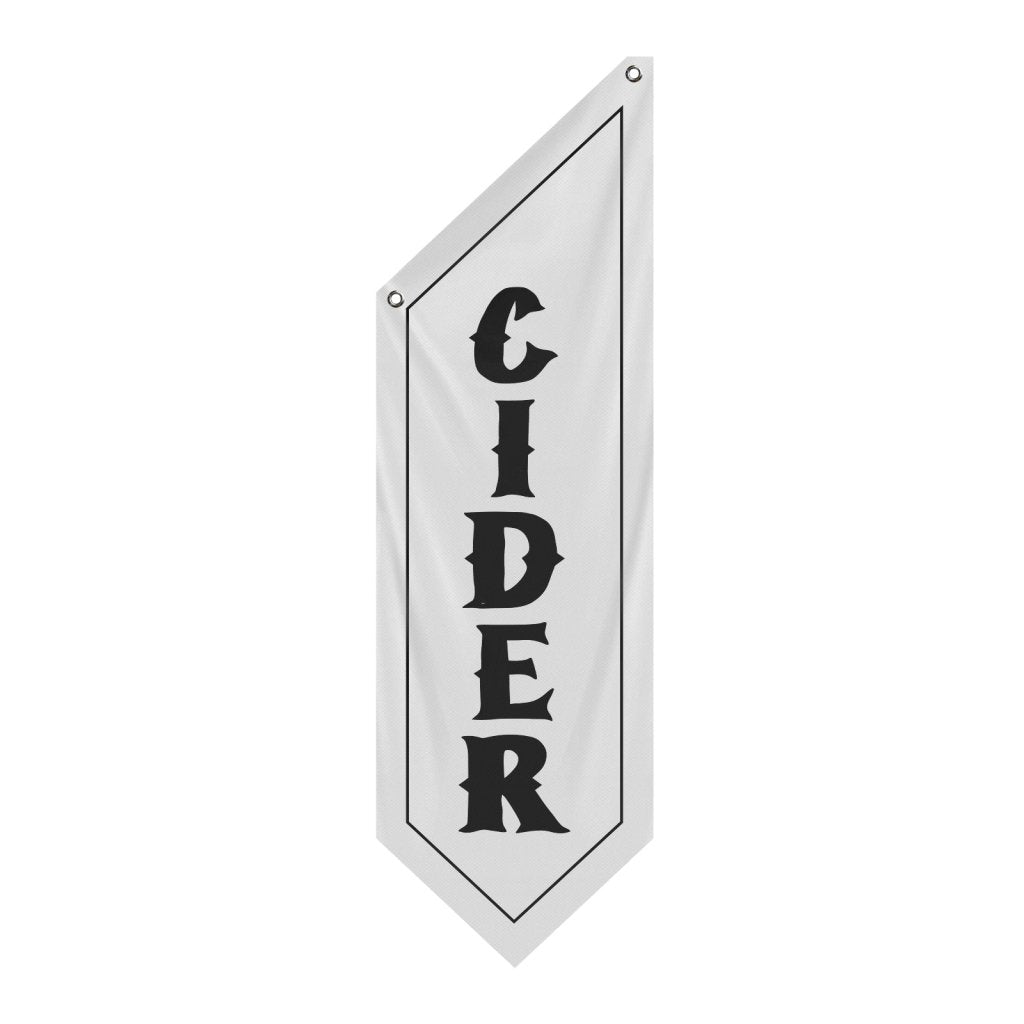 Cider Flag, Double - Sided Thick Polyester Banner – White (Flag Only)
