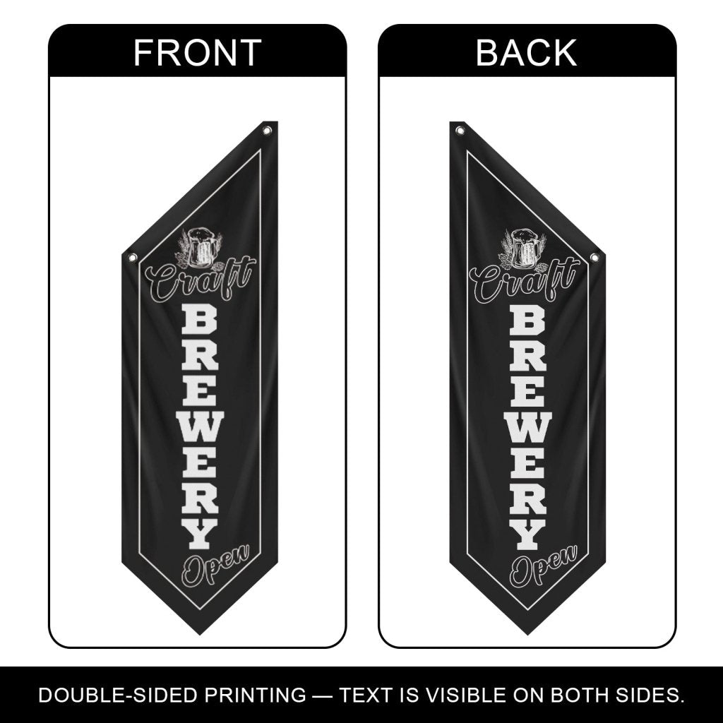 Craft Brewery Open Double - Sided Wall Banner, (Flag Only)