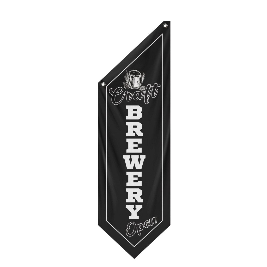 Craft Brewery Open Double - Sided Wall Banner, (Flag Only)