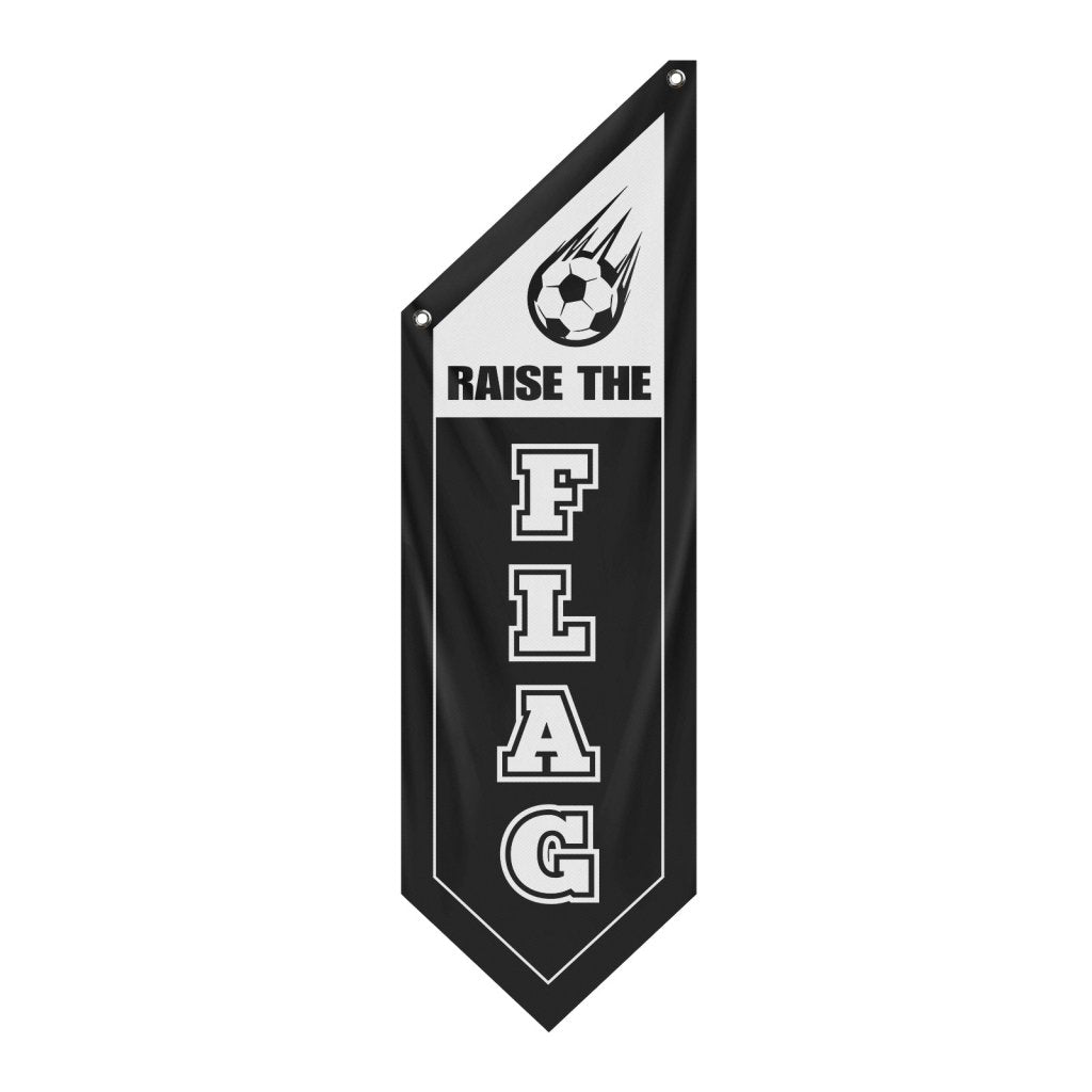 Double - Sided Raise The Flag Polyester Wall Flag, Black (Flag Only)