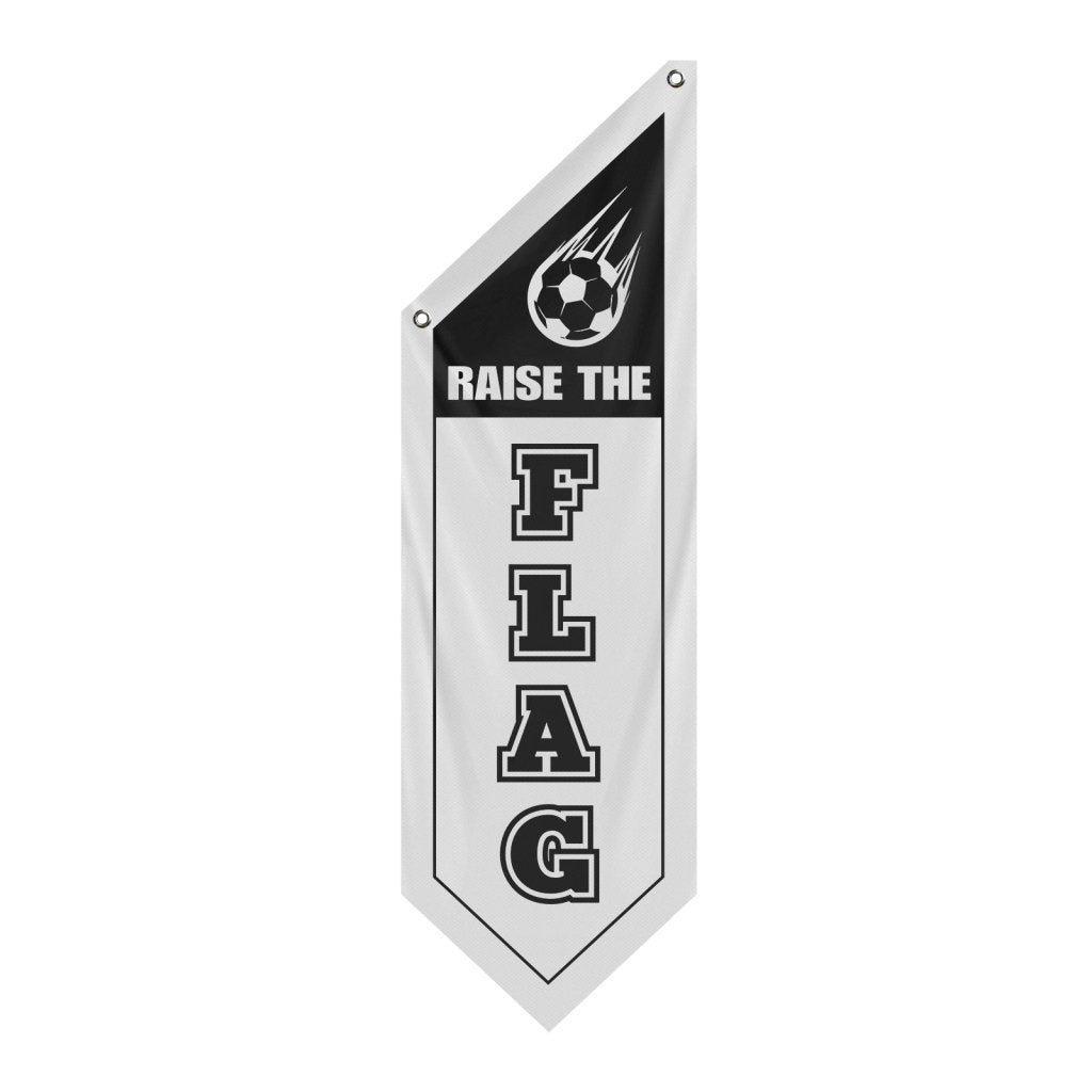 Double - Sided Raise The Flag Polyester Wall Flag, White (Flag Only)