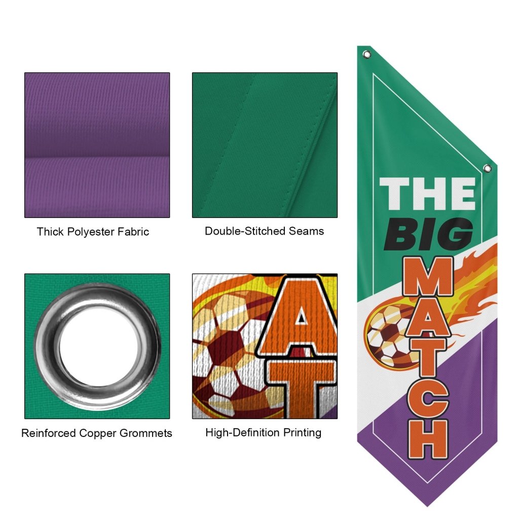 Double - Sided The Big Game Flag Banner, (Flag Only)