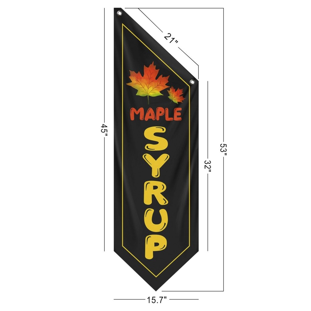 Double - Sided Vintage Maple Syrup Flag, (Flag Only)