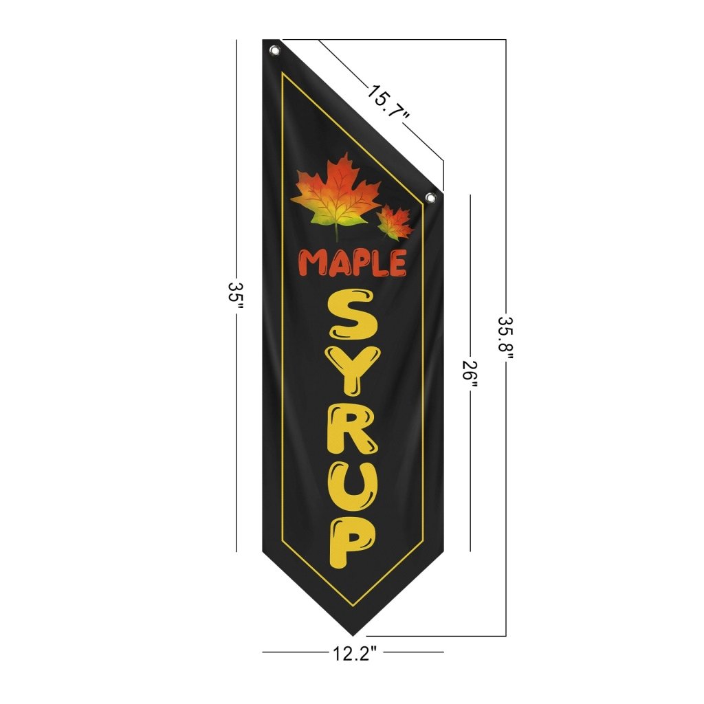 Double - Sided Vintage Maple Syrup Flag, (Flag Only)