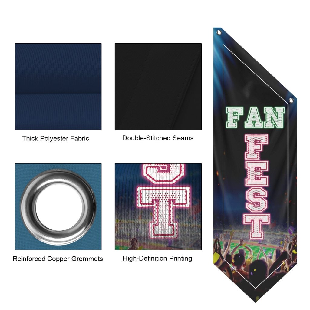 Fan Fest Soccer Football Flag, (Flag Only)