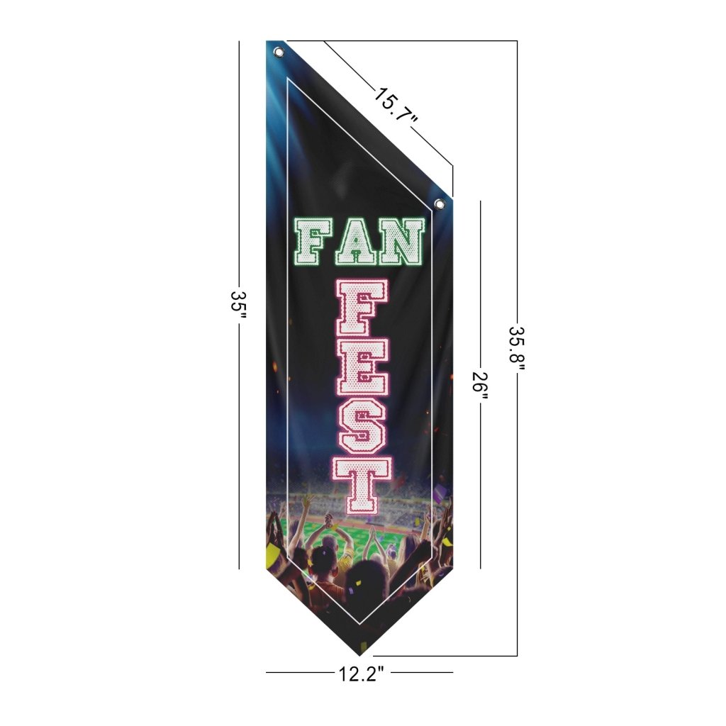 Fan Fest Soccer Football Flag, (Flag Only)