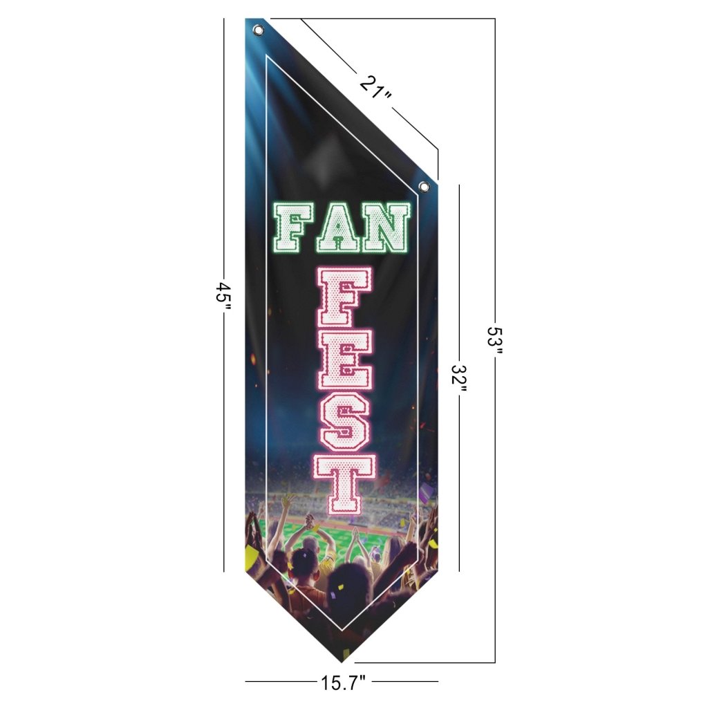 Fan Fest Soccer Football Flag, (Flag Only)
