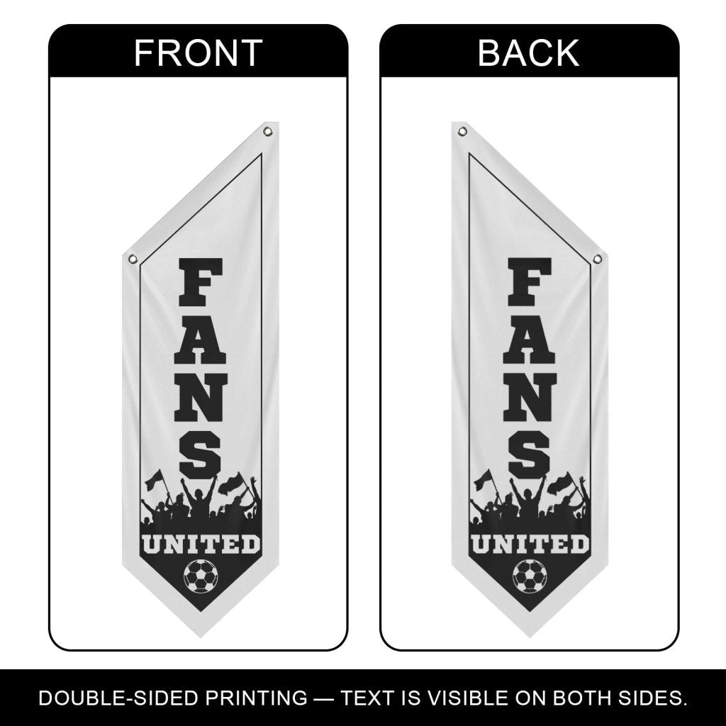 Fans United Soccer Wall Banner ,White (Flag Only)