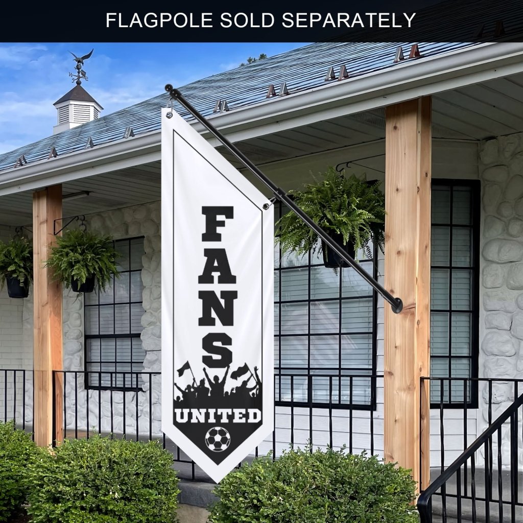 Fans United Soccer Wall Banner ,White (Flag Only)