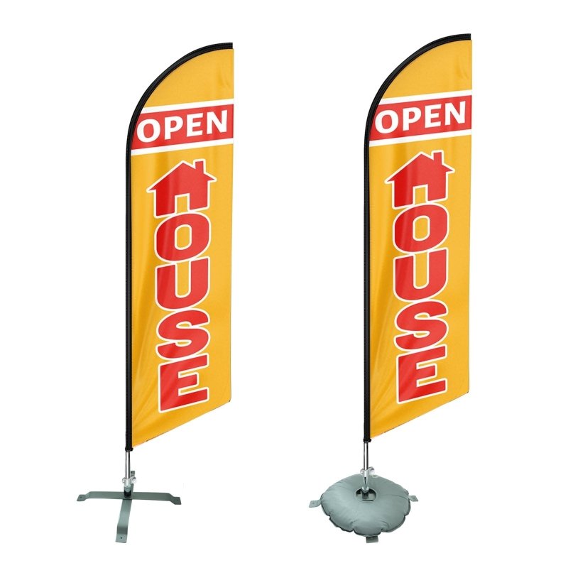 Feather Flag Base - QSUM Feather Flag Bass Stand, Cross Base for Indoor/Outdoor Swooper Flag
