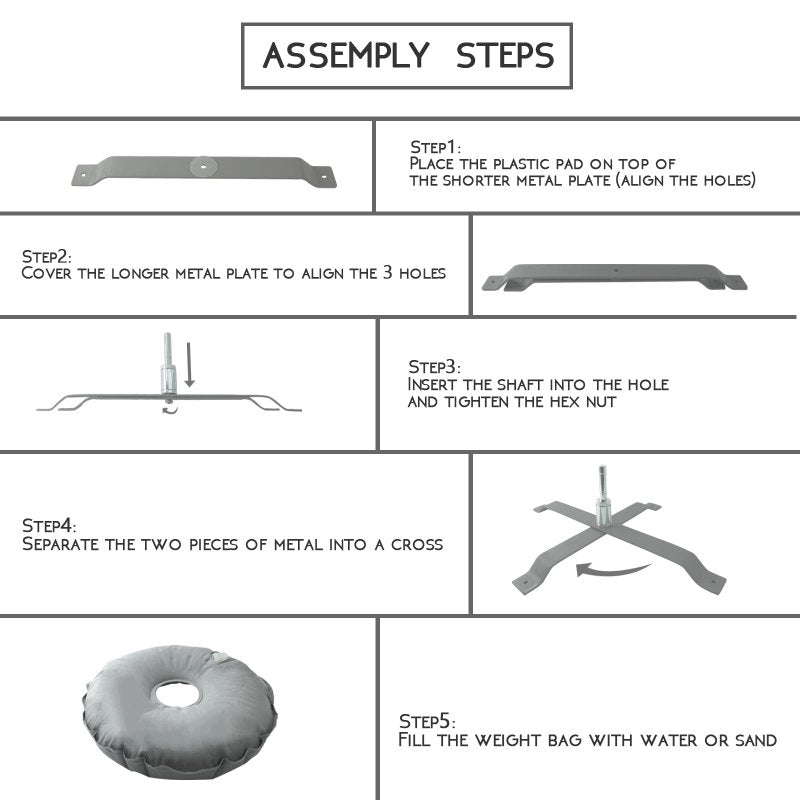 Feather Flag Base - QSUM Feather Flag Bass Stand, Cross Base for Indoor/Outdoor Swooper Flag