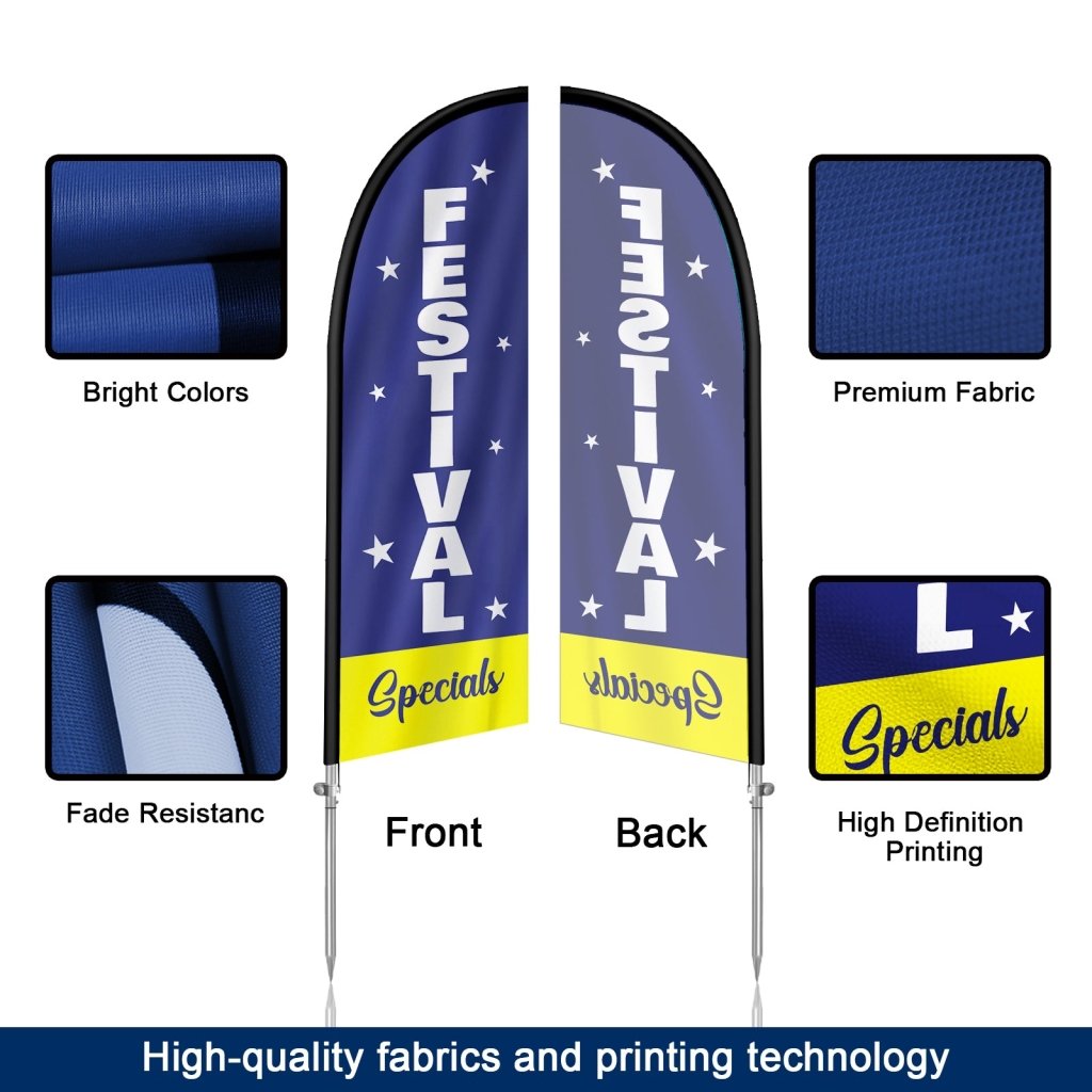 Festival Specials 8Ft Presidents Day Feather Flag Banner