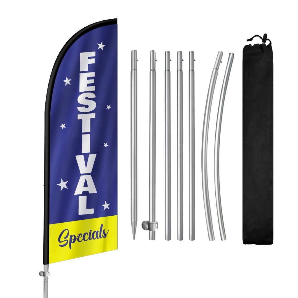 Festival Specials 8Ft Presidents Day Feather Flag Banner