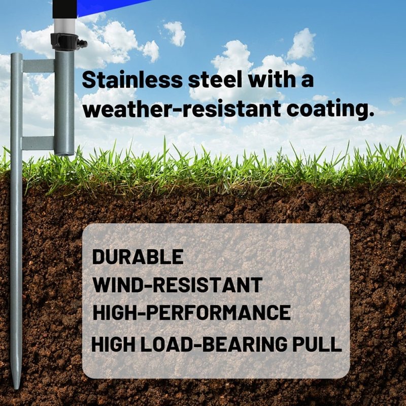 Flag Pole Hardware - 11FT FSFLAG Swooper Feather Flag Pole Kit(3.3m)