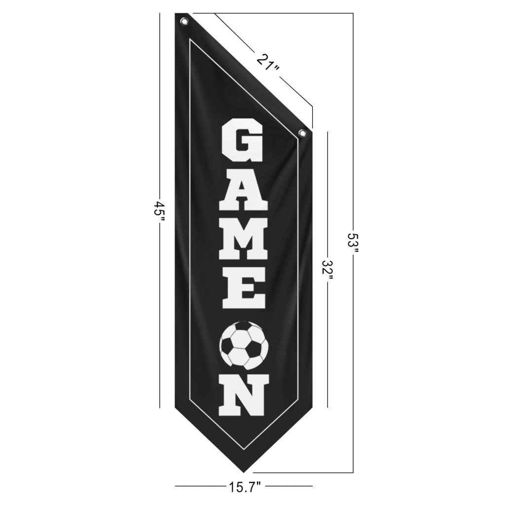 Game On 2026 Decorative Wall Flag, World Soccer Banner, (Flag Only)