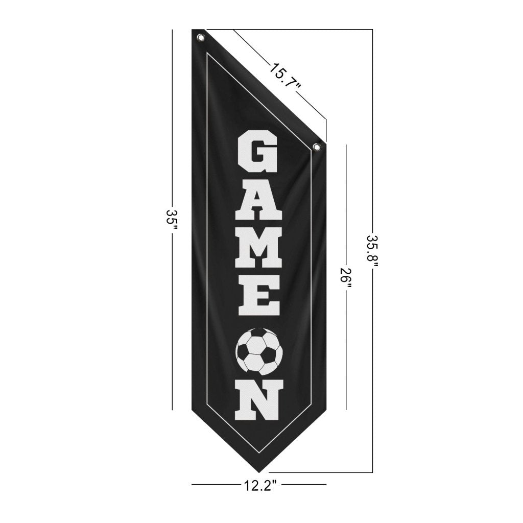 Game On 2026 Decorative Wall Flag, World Soccer Banner, (Flag Only)