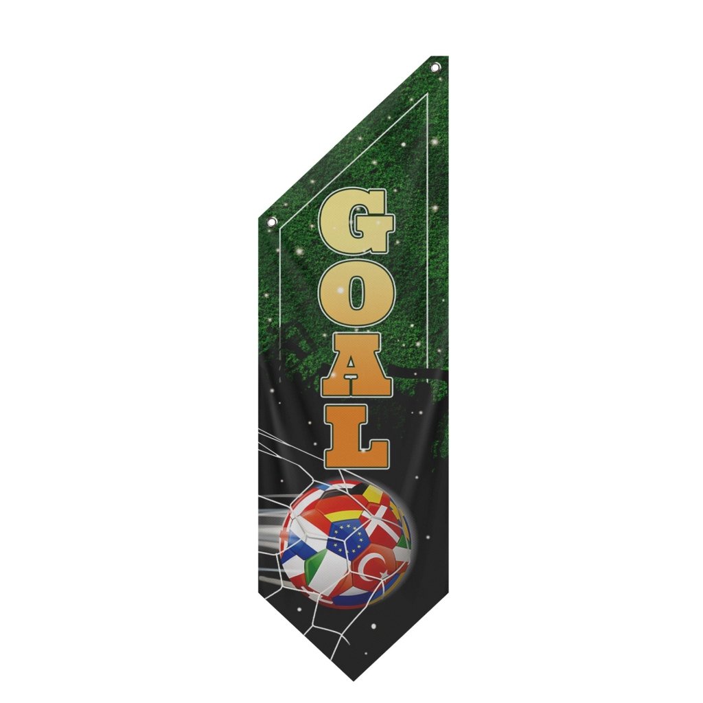 Goal Soccer Banner for Sports Bar, Stadium, Fan Room (Flag Only)