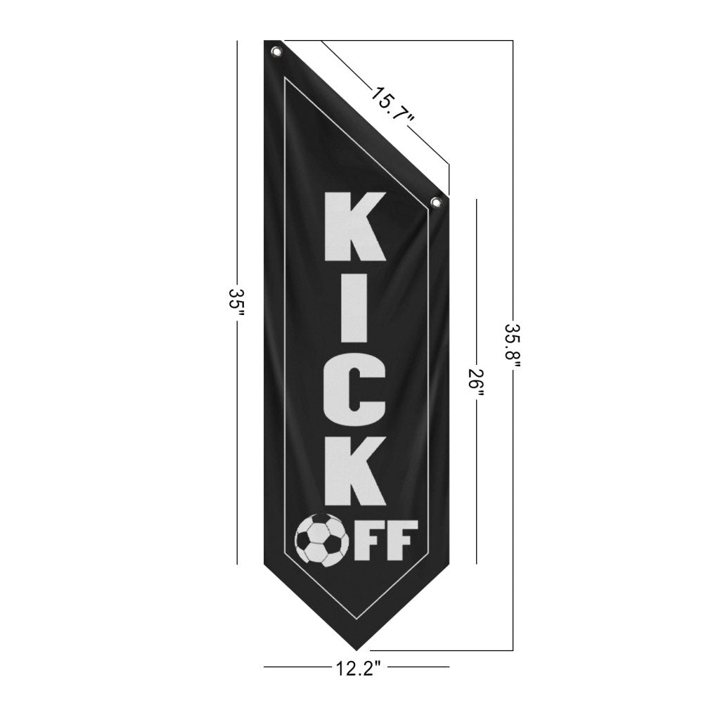 Kick Off Football Banner for Outdoor Bar, Game Day Events(Flag only)