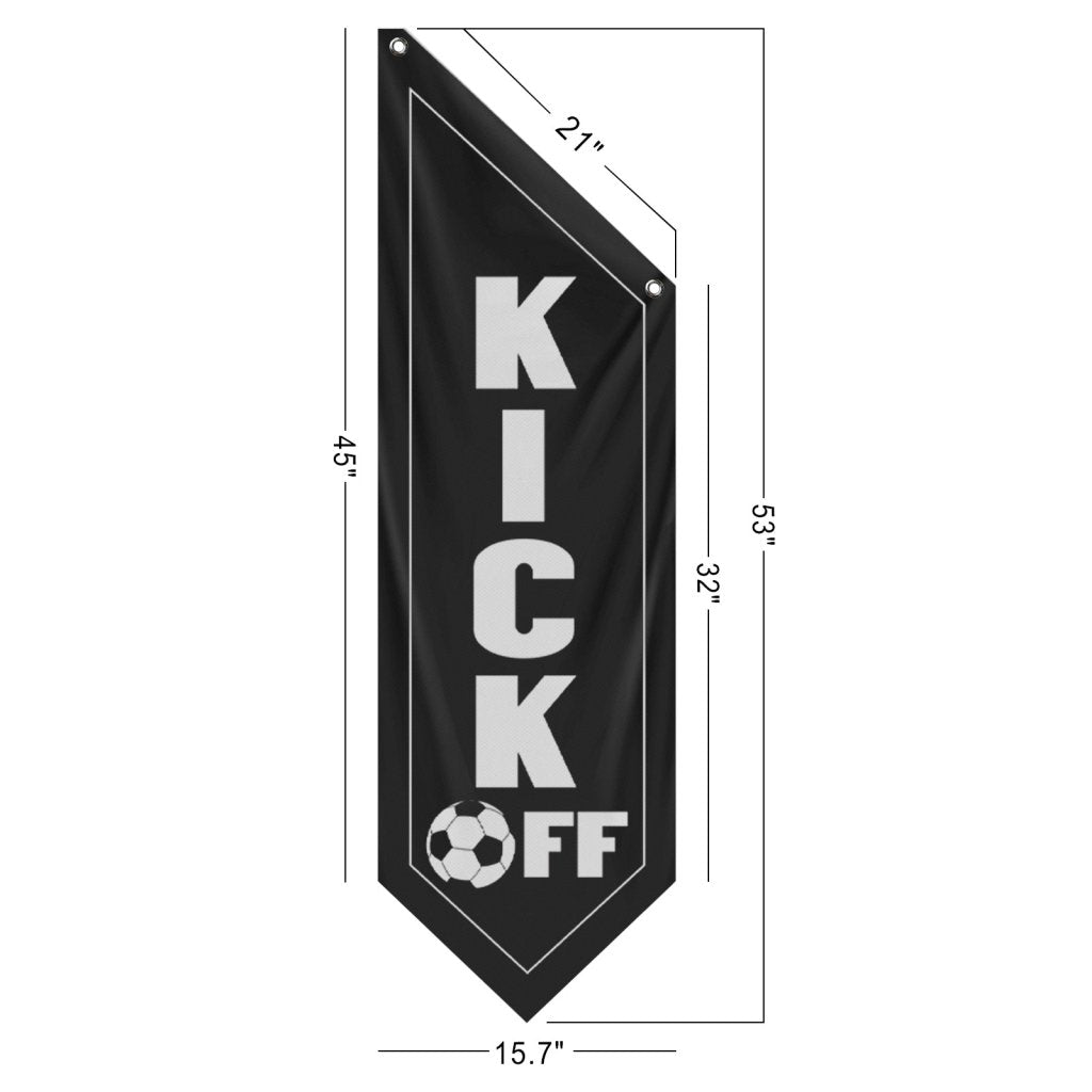 Kick Off Football Banner for Outdoor Bar, Game Day Events(Flag only)
