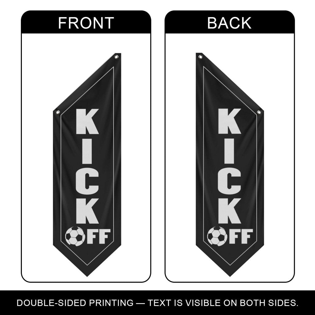 Kick Off Football Banner for Outdoor Bar, Game Day Events(Flag only)