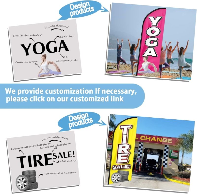 Laundromat Signs - 11FT Laundromat Advertising Swooper Feather Flag Fit 15FT Flagpole(Flagpole Not Included 4.3)