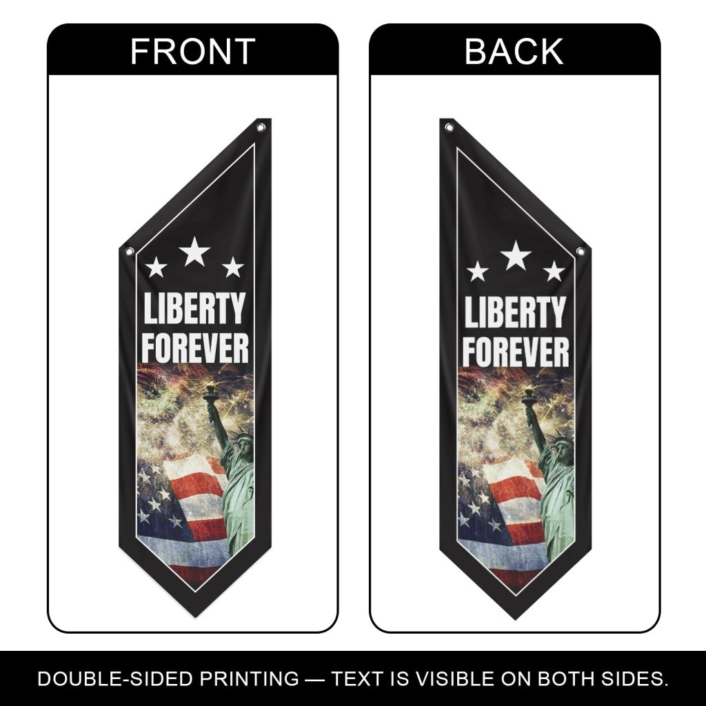 Liberty Forever Banner America Patriotic Porch Flag (Flag Only)