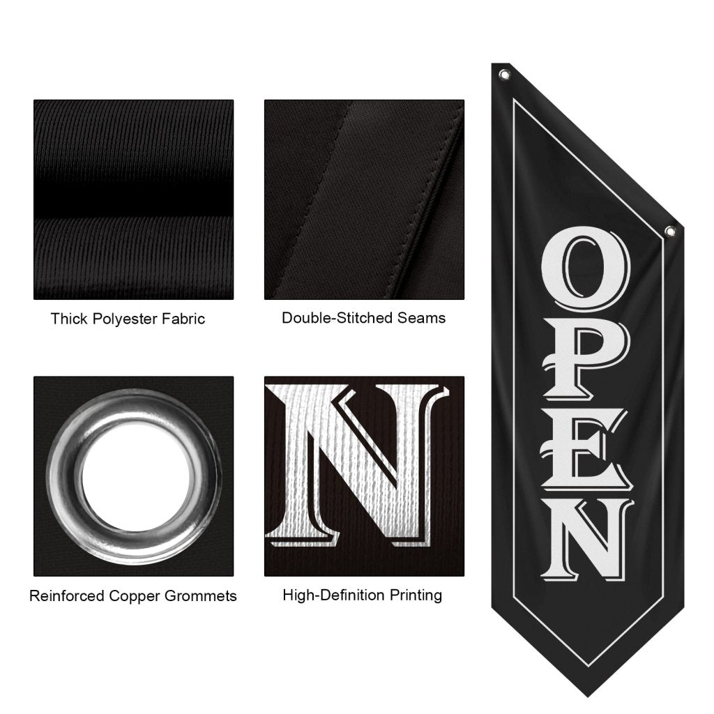 Lounge Bar Open Double - Sided Flag (Flag Only)