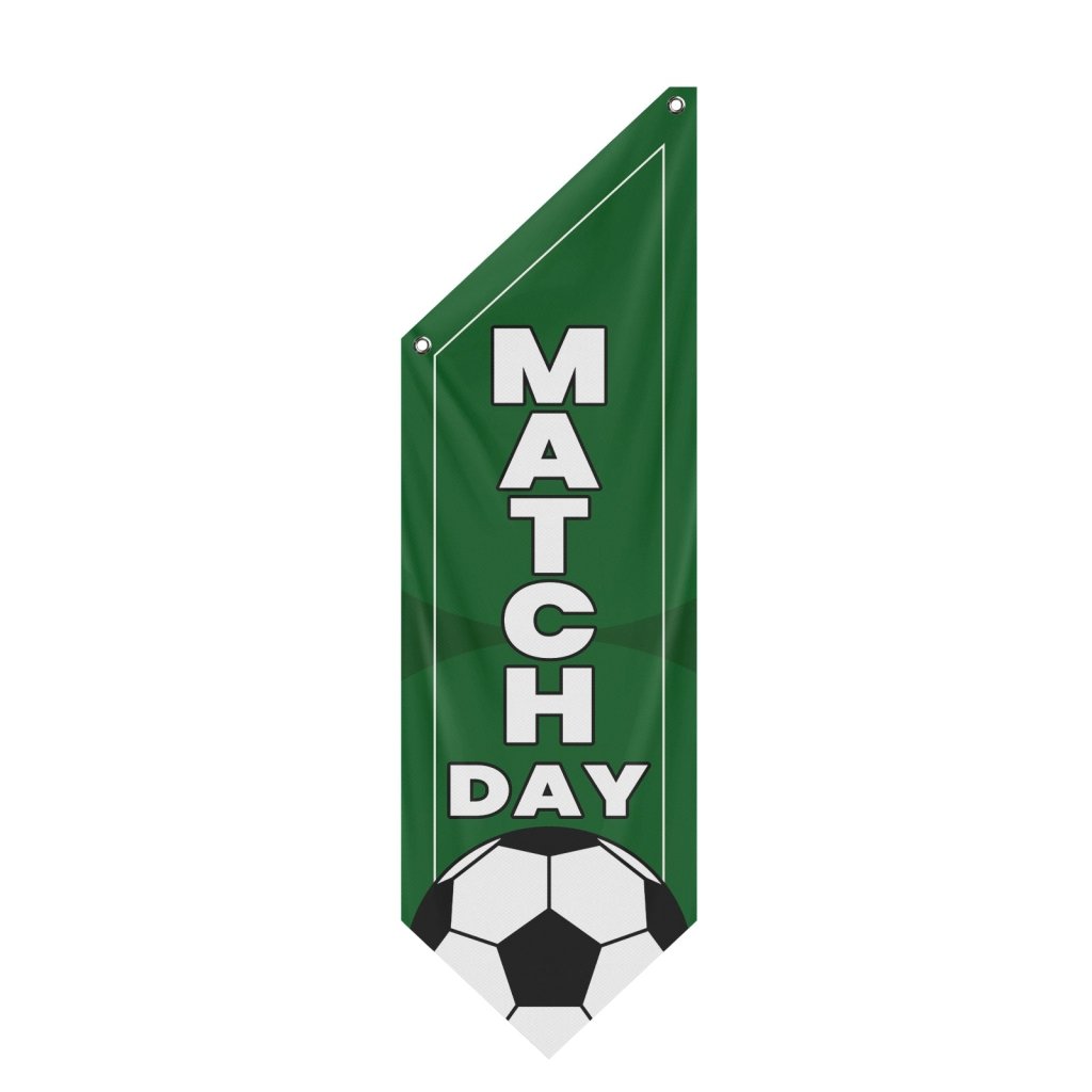 Match Day Football Flag, Double - Sided Sports Banner (Flag Only)